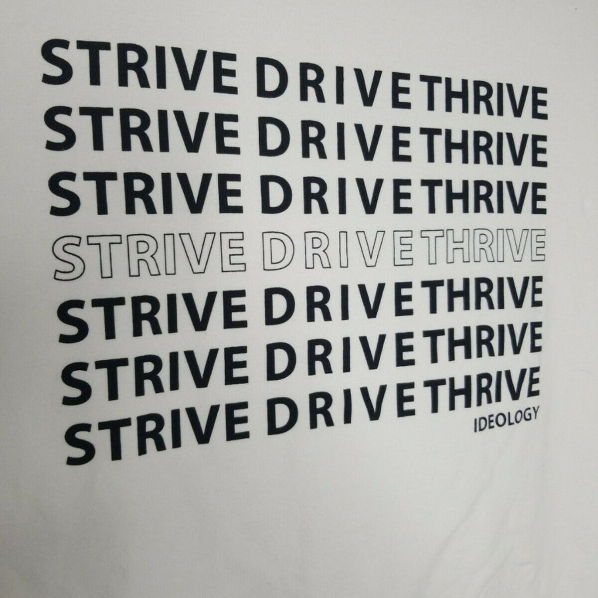 Ideology Strive Drive Thrive Crew Neck Long Sleeve