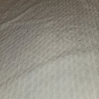 Vintage Cream Crosshatch Full Chenille Bedspread Blanket Farmhouse Cabin
