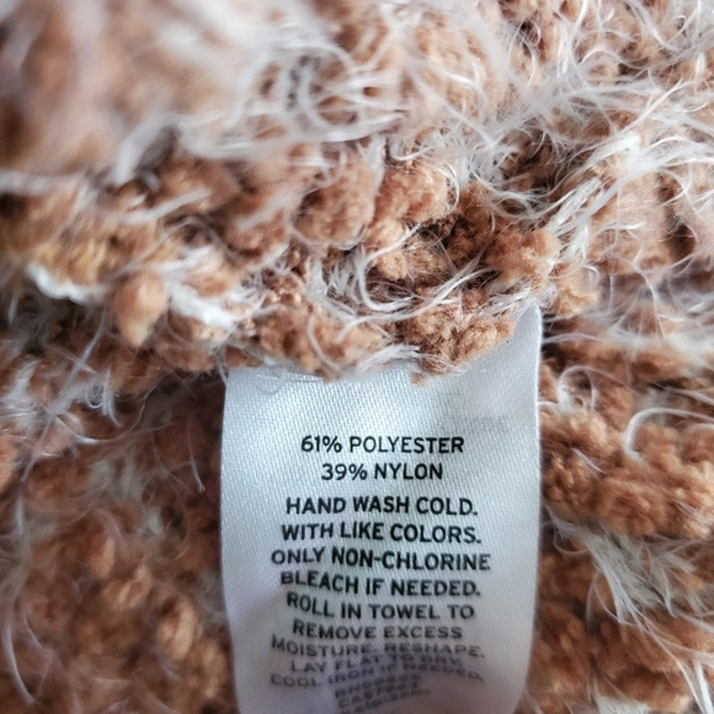 Abound Medium Tan Lion Marl sweater NEW soft fluffy turtleneck long sleeve soft