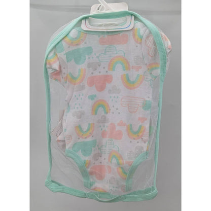 Quiltex Lot 3 (1Piece Sets) 5 Pcs each set Green White 3-6 month Girl Bib Hat
