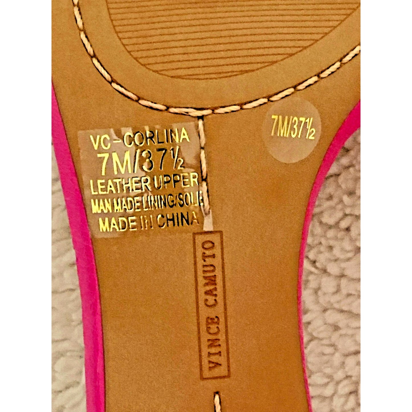 Vince Camuto Corlina Ankle Strap Block Heel Sandal Size 7M Barbie Pop Pink NWT