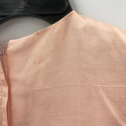 Mancini Women Short Sleeve Tie Waist Mini Dress Back Zip Pink Sz 16