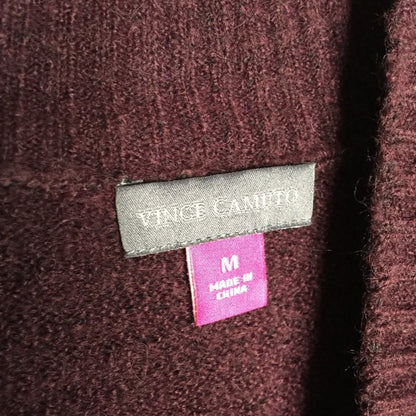 Vince Camuto Pullover Sweater Long Mutton Sleeve Mock Neck Divine MEDIUM NEW!