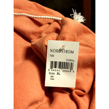 Original Paperbacks NWT Coral Sweatshirt Drawstring Hoodie Size XL Extra-Large