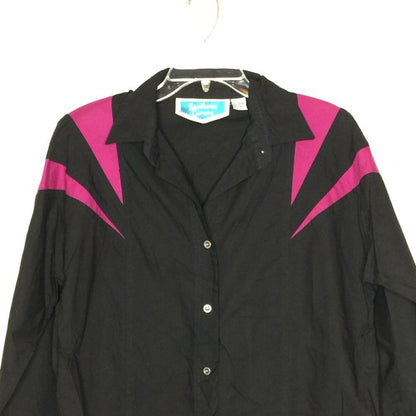 Southwest Canyon Cowboy Rodeo Button Down Dress Shirt Long Sleeve LARGE