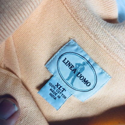 Lot Of 3 Shirts Linea Uomo, Roundtree & Yorke Polo Golf Green White Orange XLT