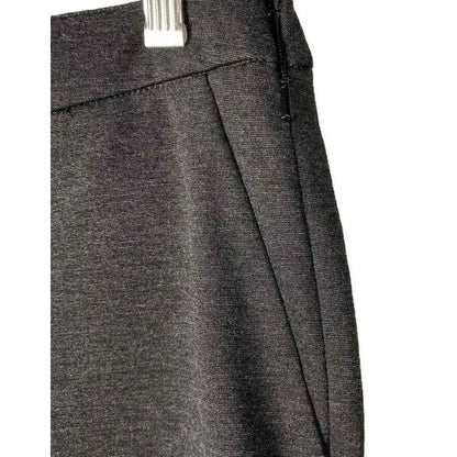 Halogen Stretch Flat Front Side Zip Crop Pants Sz Large in Charcoal Heather NWT