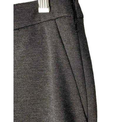 Halogen Stretch Flat Front Side Zip Crop Pants Sz Large in Charcoal Heather NWT