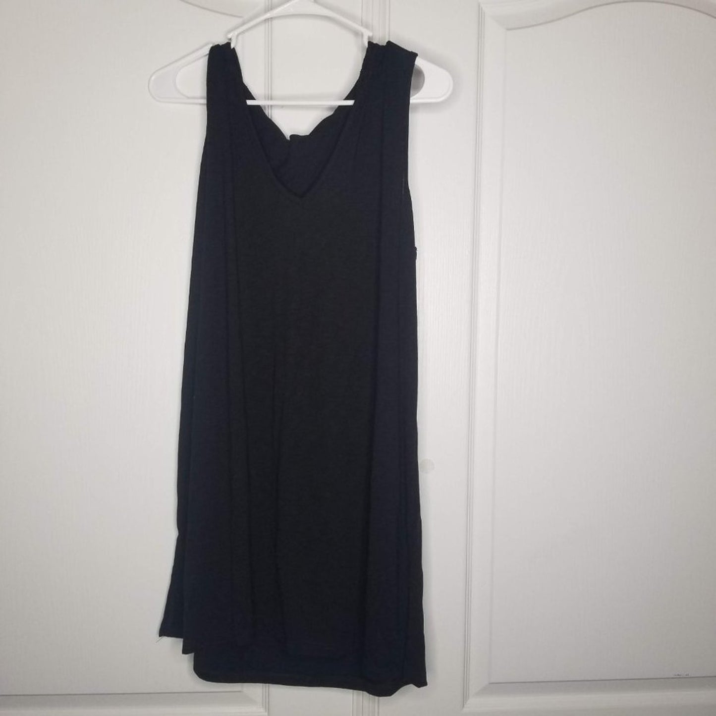 Miken Swim Sheer Tank Dress Swim Cover-Up Sleeveless Black Size Large NEW