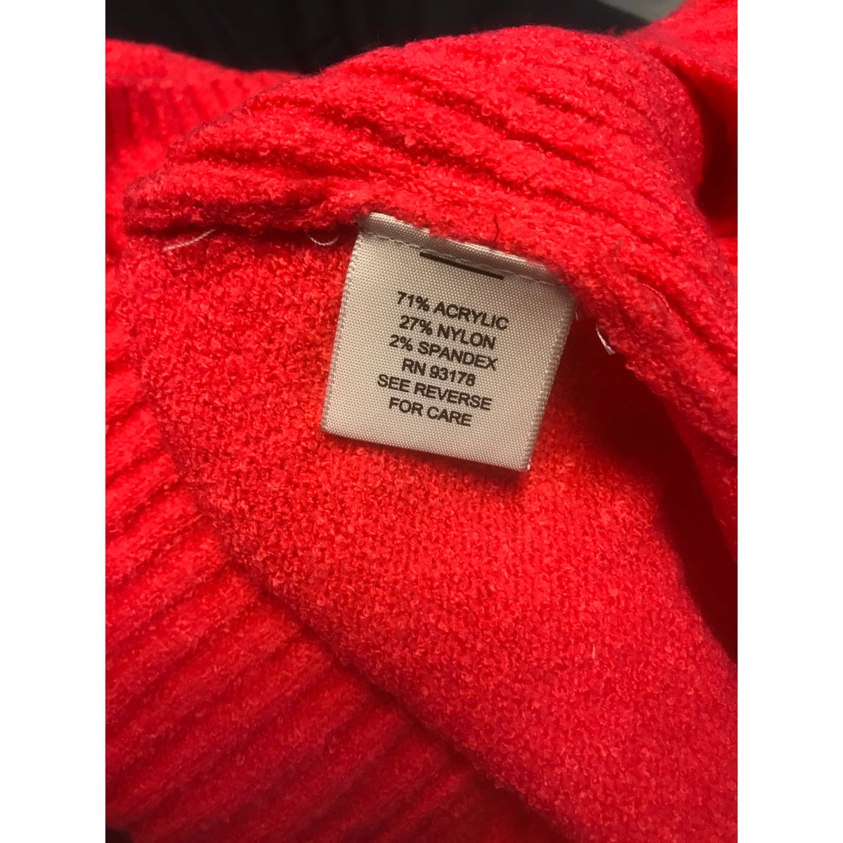Philosophy Republic Tie Neck Pullover Sweater Long Sleeve Red X-Small New