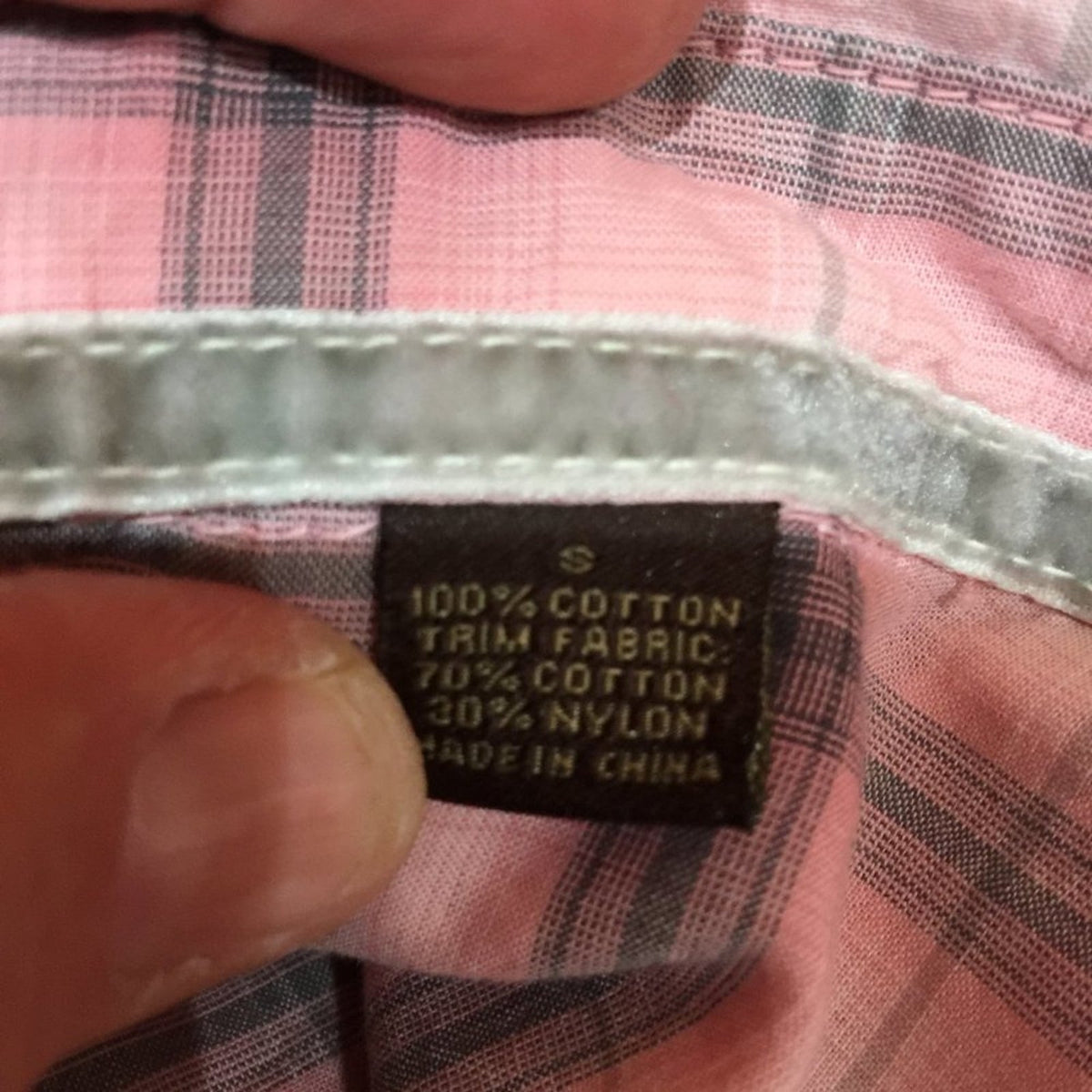 Legacy Falls For Her Button Up Shirt 3/4 Sleeve Collar Plaid Cowgirl Rodeo Small