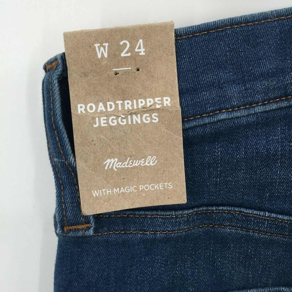 Madewell Roadtripper Jeggings High Rise Stretch Ankle Zip Skinny Jeans Blue 24
