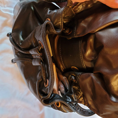 Vintage Paul Joseph Leather faux skins Shoulder Bags Single Strap Brown NWT
