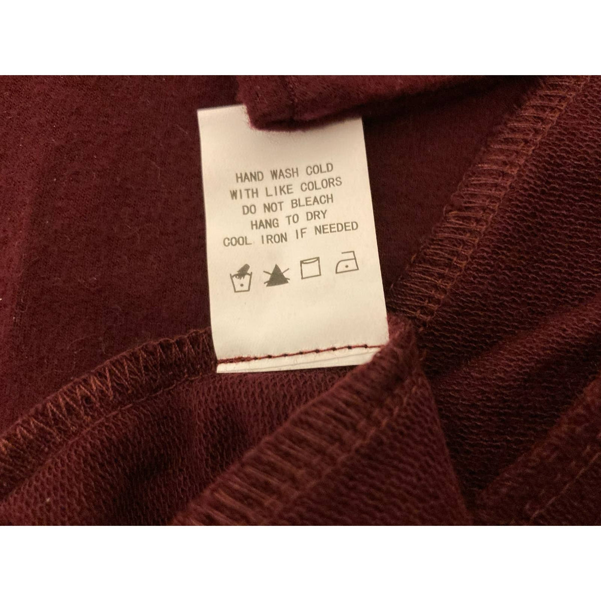 Melloday Women's Open Cardigan Sweater Large Wine NWT Slash Pockets Tunic Length