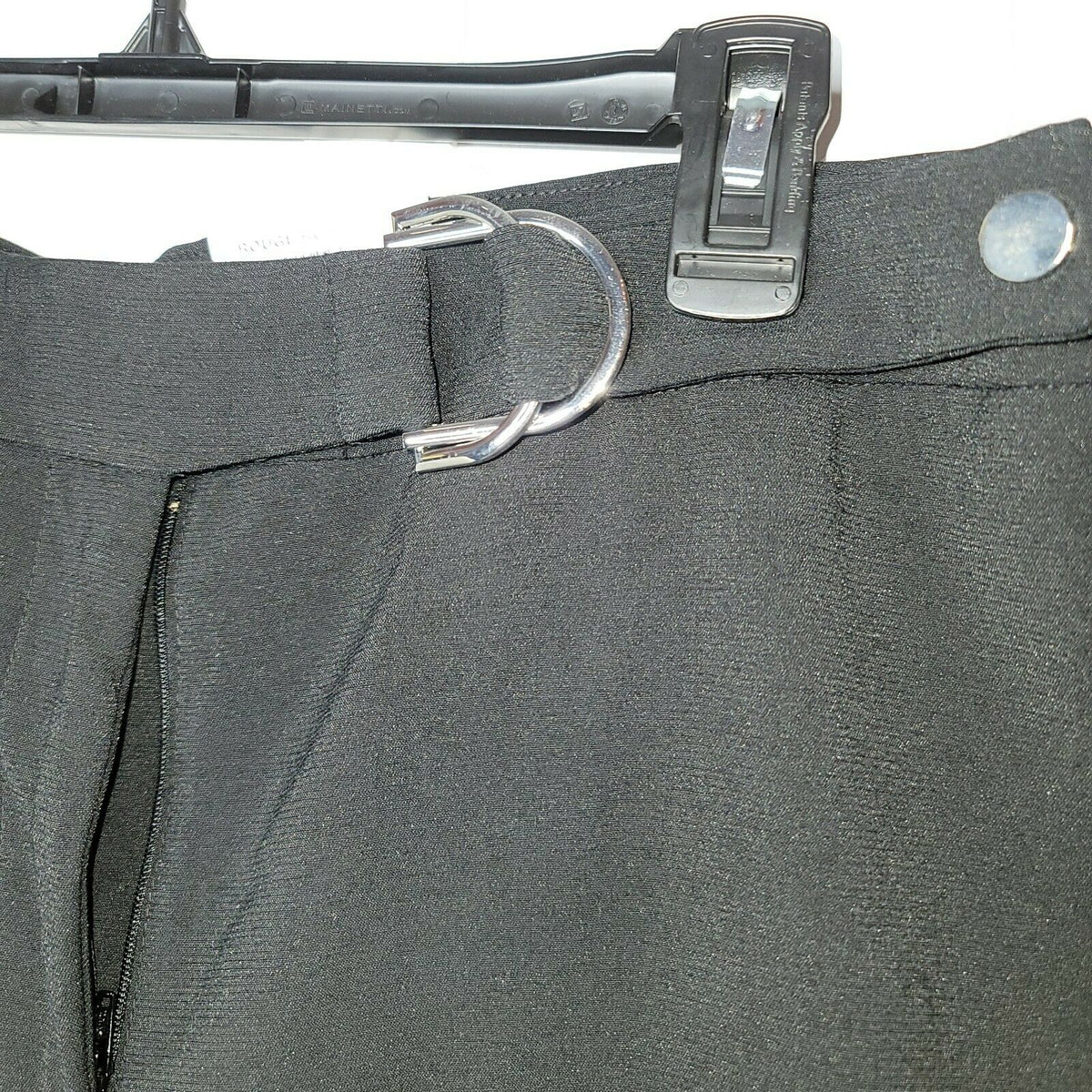 Alfani Cropped Wide Leg Culottes Pants High Rise Black Belted Zippered Size 12