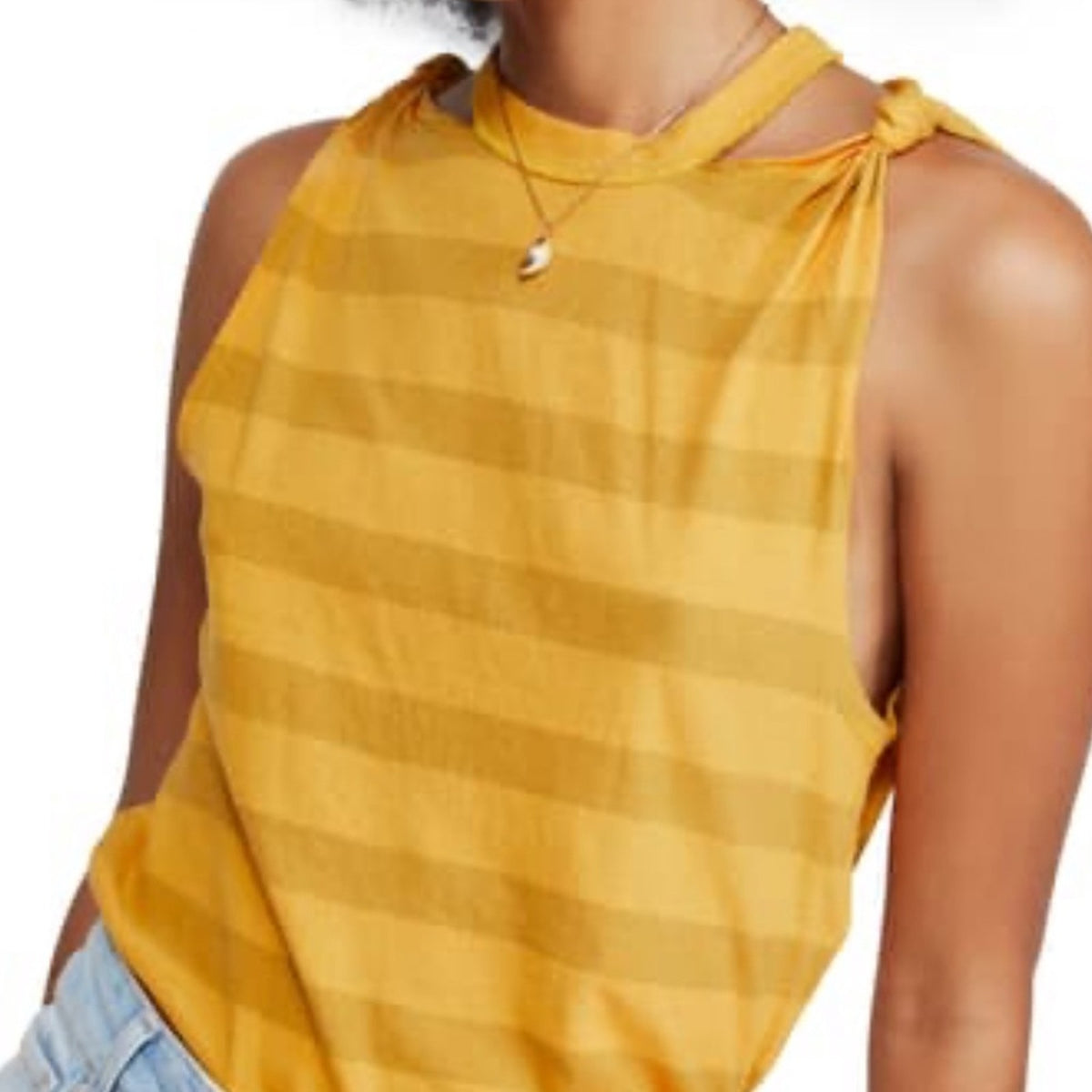 Free People NEW The Twist Stripe Tank Size Small