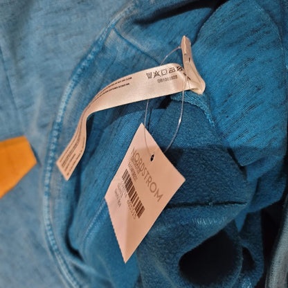 FP Movement Cropped Pants Size Small Blue Drawstring Wasit Pockets Joggers