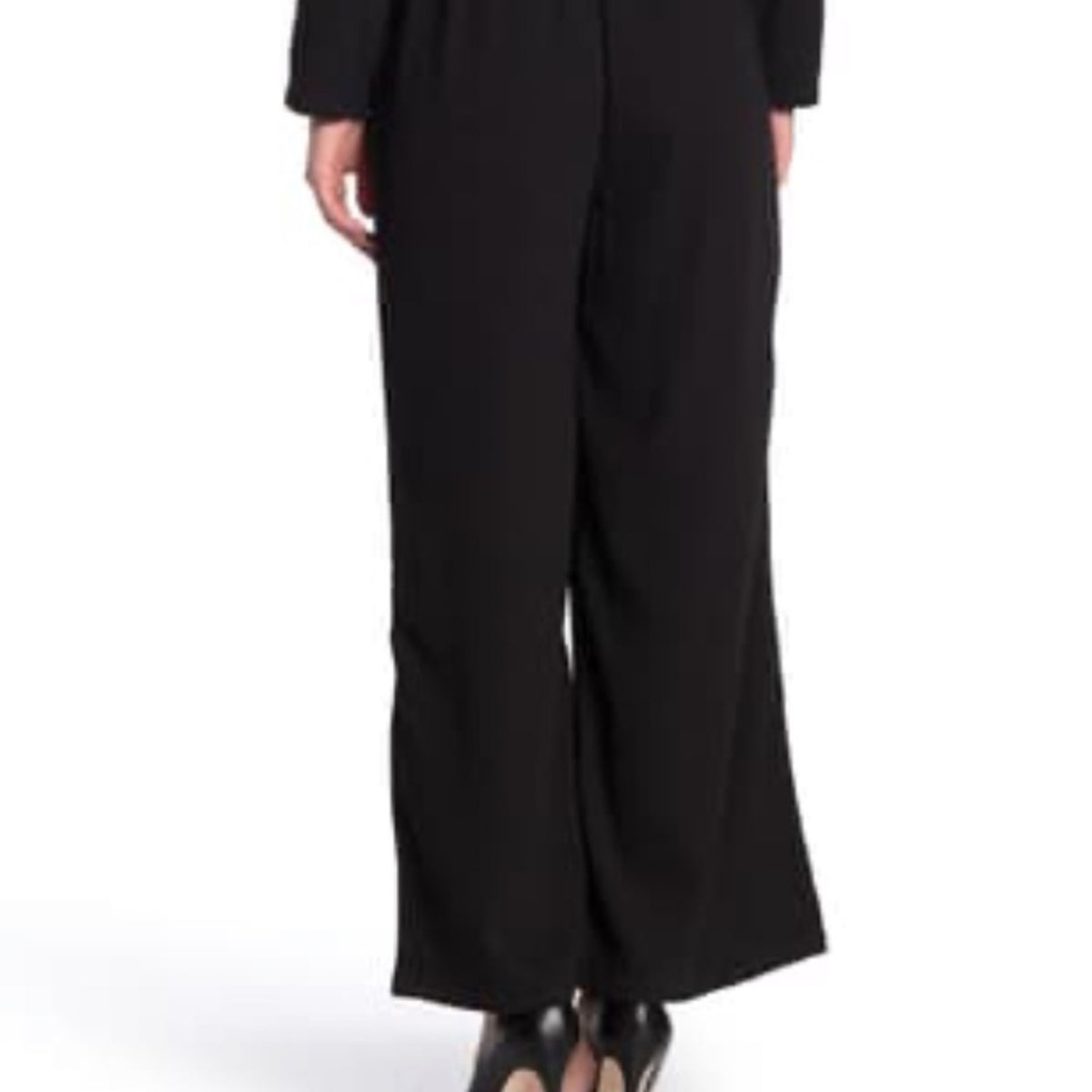 Good Luck Gem Long Sleeve Collard Jumpsuit Size Medium Petite