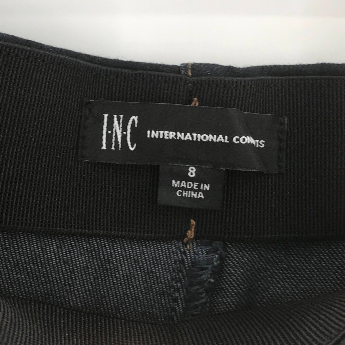 INC International Concepts Skinny Leg Stretch Jeggings Jeans Black 8