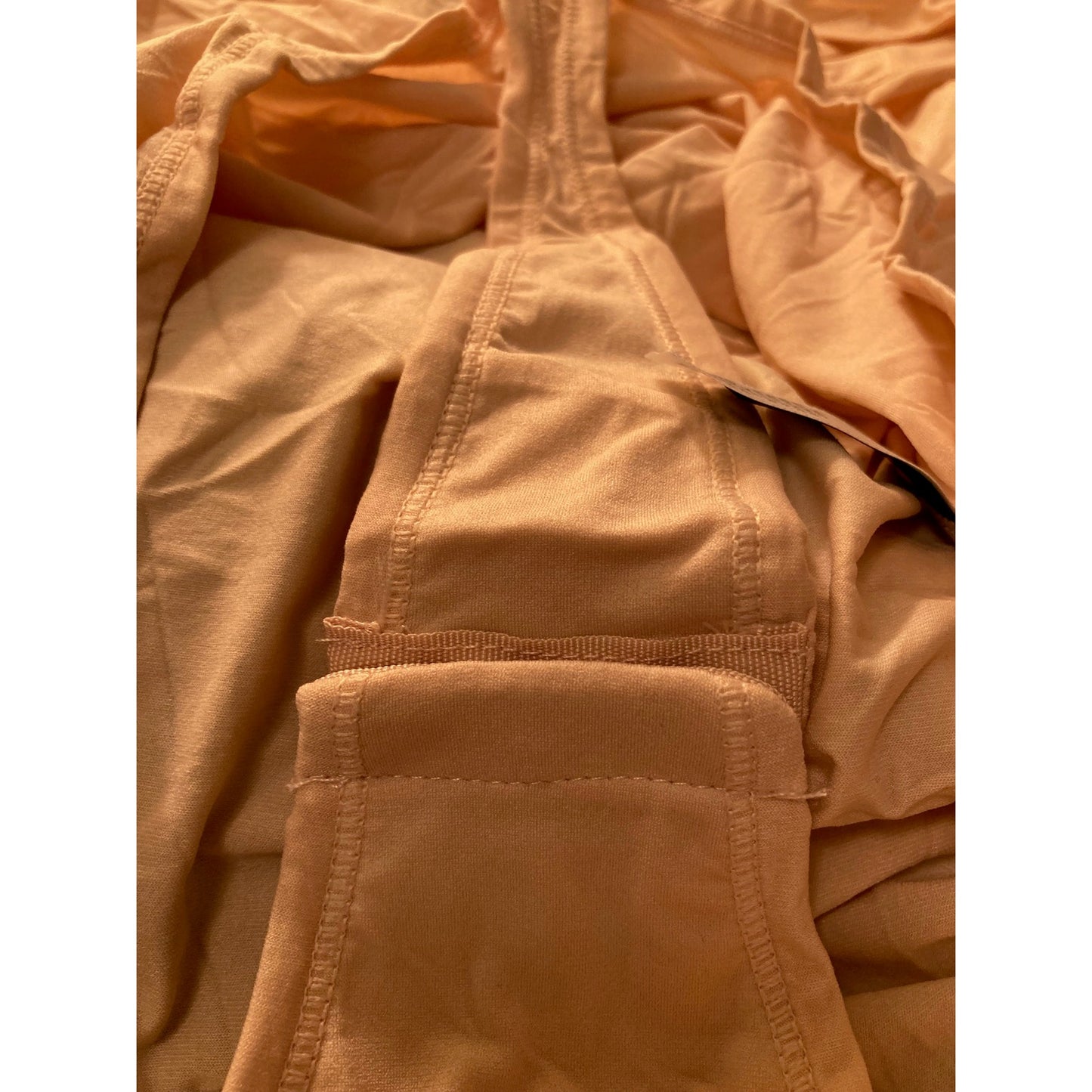 Felina Blissful Super Stretchy Bodysuit Sz Small/Medium in Sugar Baby/Beige NWT