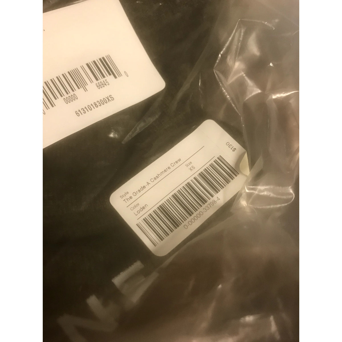 Everlane NWT Cashmere Crew Sweater Long Sleeve Green Loden Size XS