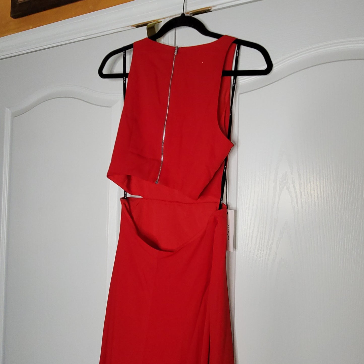 Ali & Jay bohemian rhapsody red cut out dress Maxi Formal Sleeveless Size Small