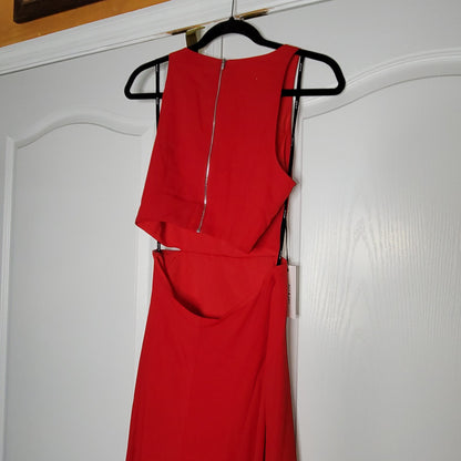 Ali & Jay bohemian rhapsody red cut out dress Maxi Formal Sleeveless Size Small