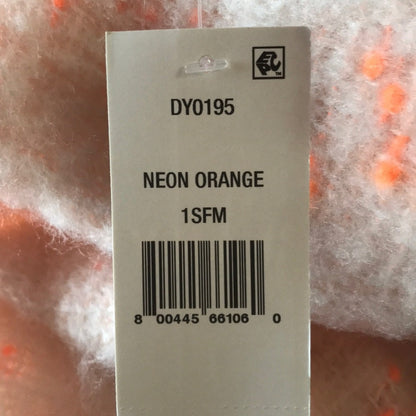 DKNY NEW Pop Neon Speckled Winter Blanket Scarf Oversized Wrap Orange Pink
