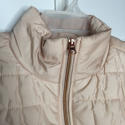 Cambridge Dry Goods Lightweight Quilted Puffer Vest Sleeveless Medium Rose Gold