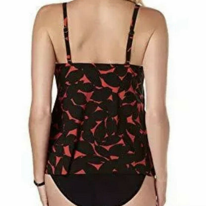 Magicsuit Petal Pusher V Neck Tankini Top Soft Bra Swimwear Swimsuit size 8