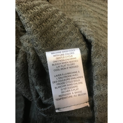 LOVE, FIRE Juniors' Lace-trim Thermal Top In Thyme XS