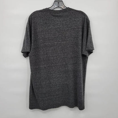 Volcom Short Sleeve T-Shirt Large Heather Black Large Front Logo Graphic NWT