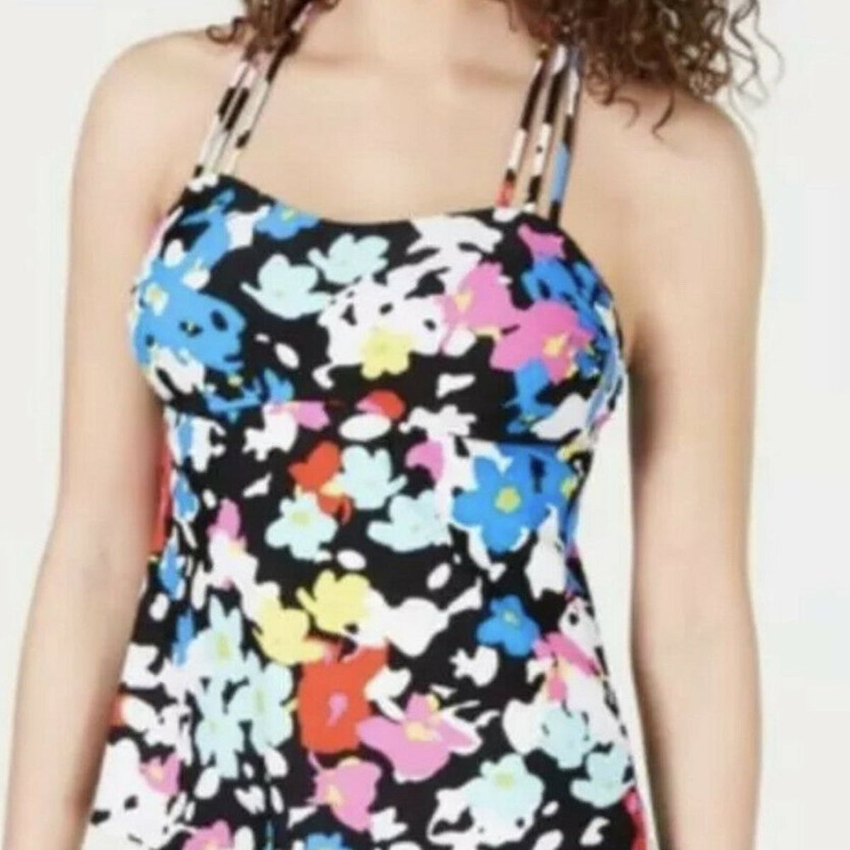 NWT Hula Honey Morning Glory Printed Tankini Size XSmall