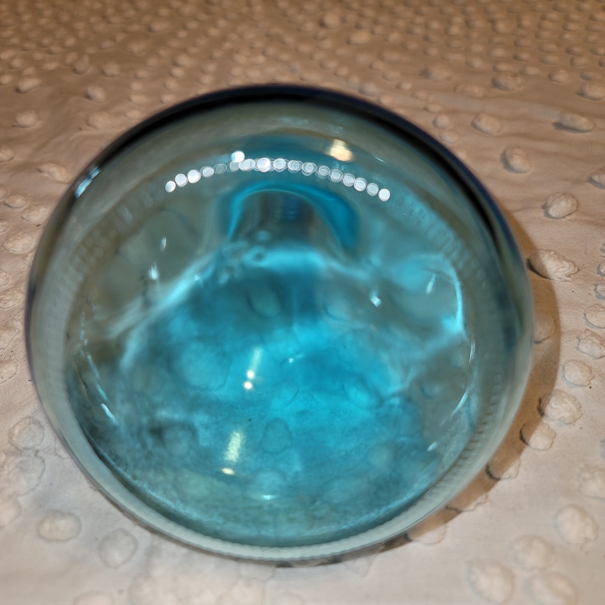 Blue bottle vase Glass Approx. 5" tall Budvase