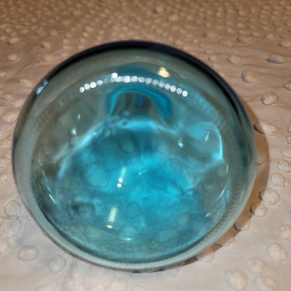 Blue bottle vase Glass Approx. 5" tall Budvase