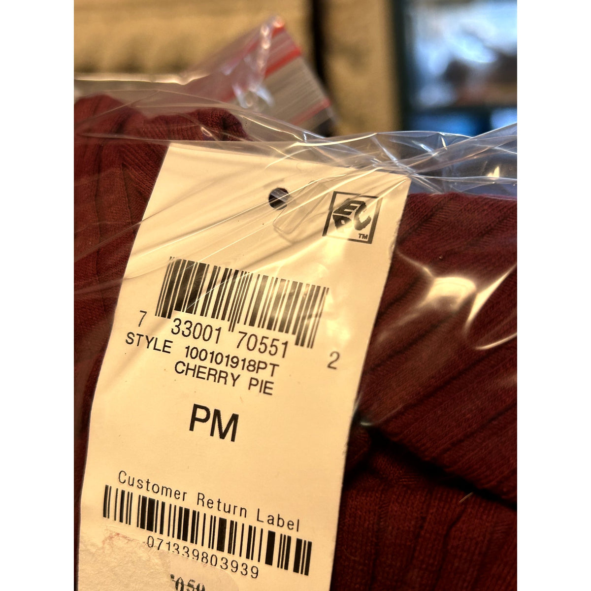 Style & Co NWT Ribbed Mock-Neck Midi Dress Cherry Pie Petite Medium