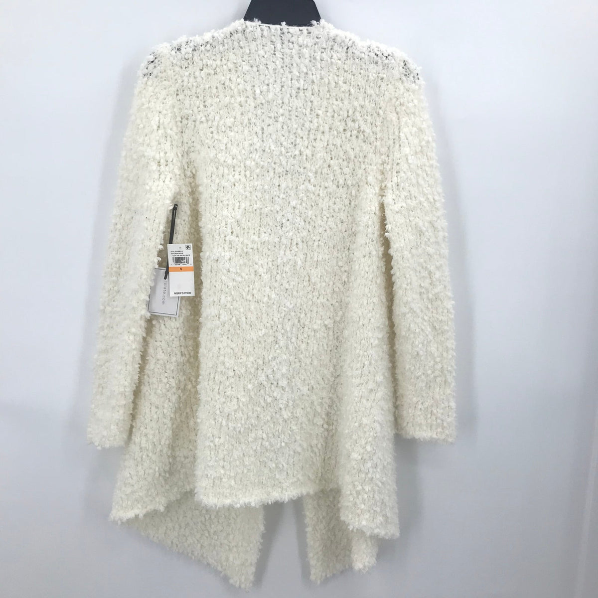 1. State Oversized Open Cardigan Sweater Long Sleeves Antique White Small NEW
