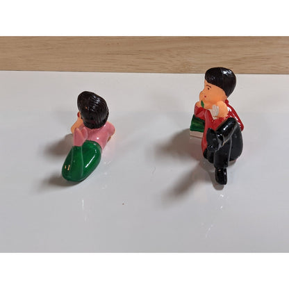 Vintage Wilton Chicago Cake Toppers Phone Call Landline Boy Girl Retro Teen Rare