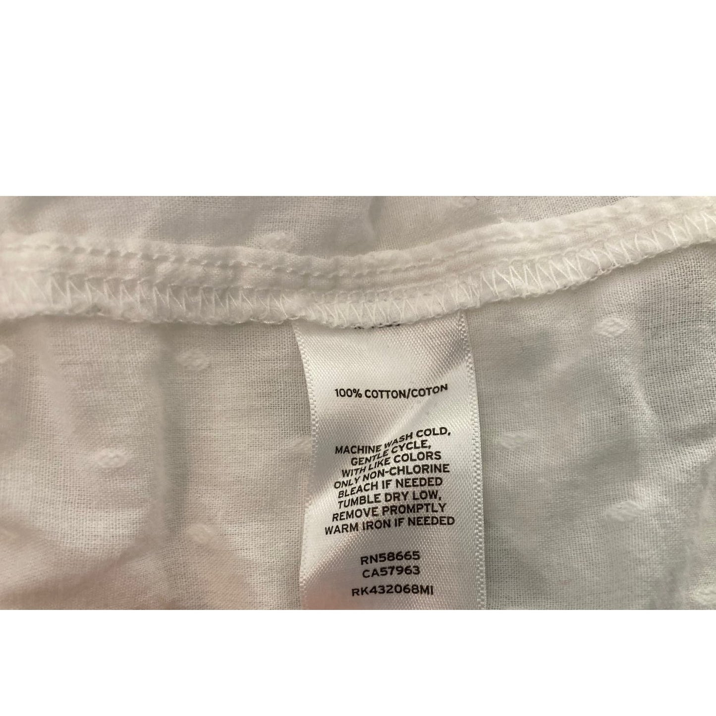 Abound Lightweight Swiss Dot Ruffle Strap Top Size XL/Extra Large in White NWT