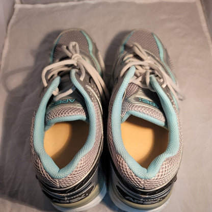 Apex X527W Sneaker Athletic Shoe Boss Runner X-Last Silver/Sea Size 11 Wide