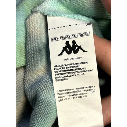 Kappa NWT Pink Frost Grey Authentic Amble Crop Sweatshirt Size Large