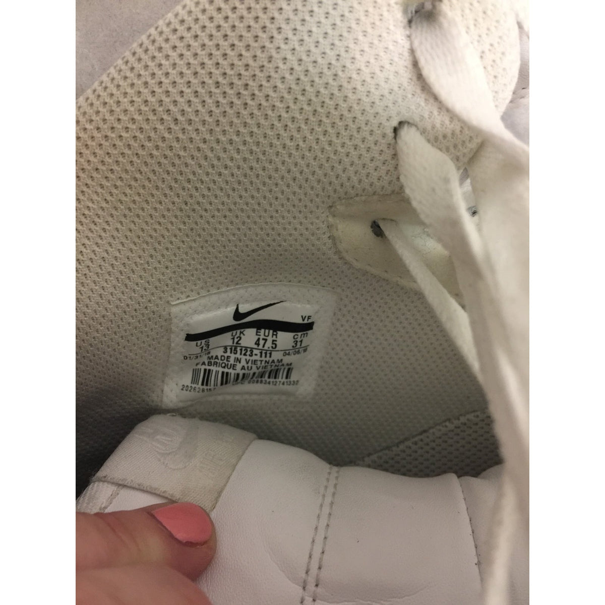Nike Air Force 1 Mid Top 315123-111 White Basketball Sneakers SZ 13 2018