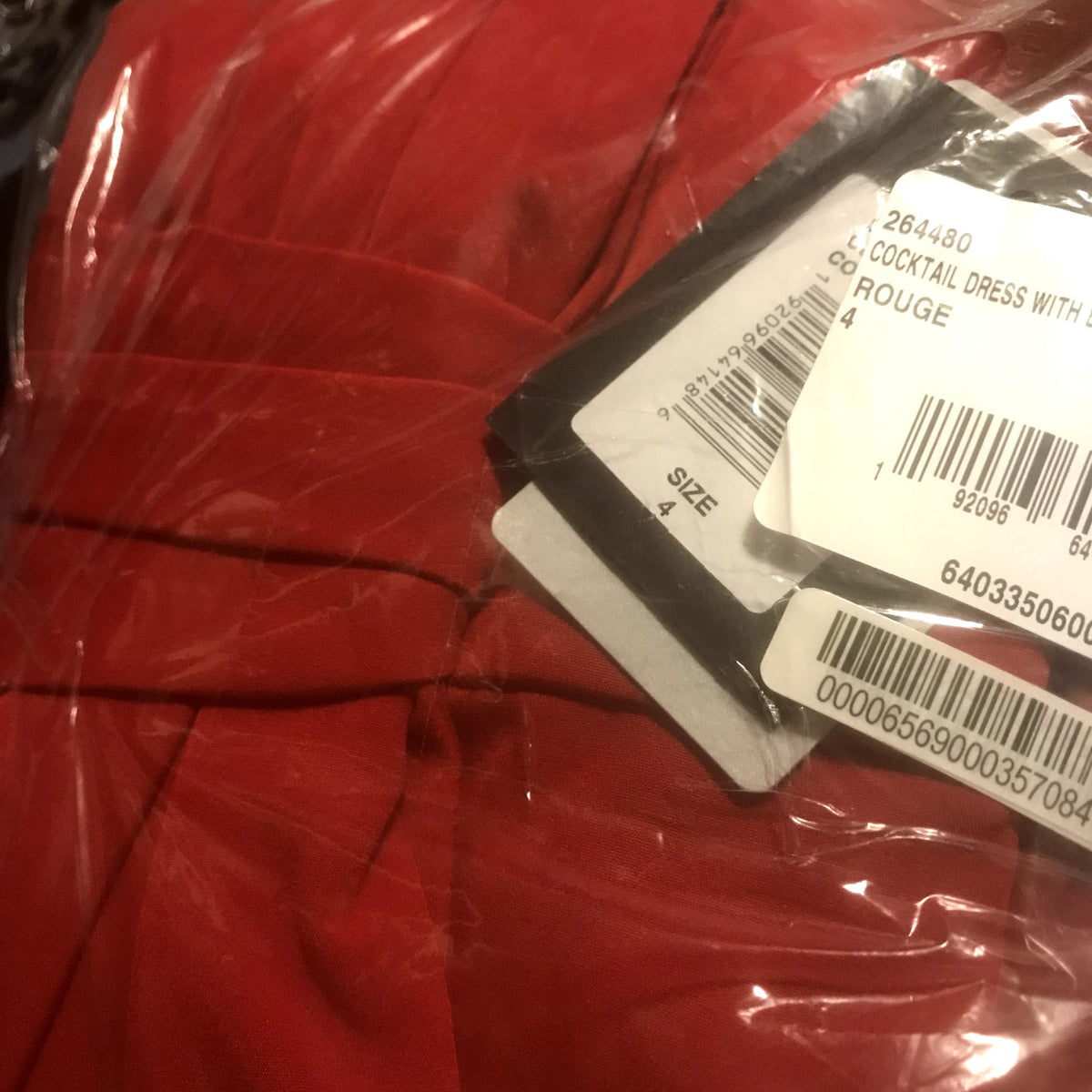 Marina NWT V-Neck Sleeveless Crepe Bow Side Sheath Red Dress Size 4