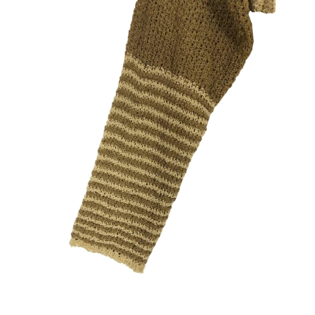 Stitchdrop Open Front Cardigan Sweater Large Ombre Combo/Tan NEW Flyaway Front