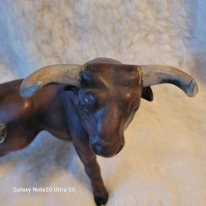 Bull vintage porcelain steer Ceramic Livestock Collectible