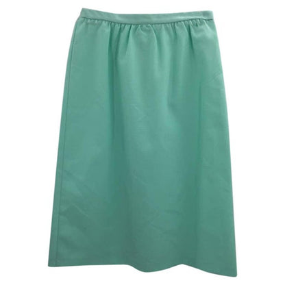 Perry Classics Vintage Mint GREEN A-Line Skirt Polyester Size 14 WIGGLE PENCIL