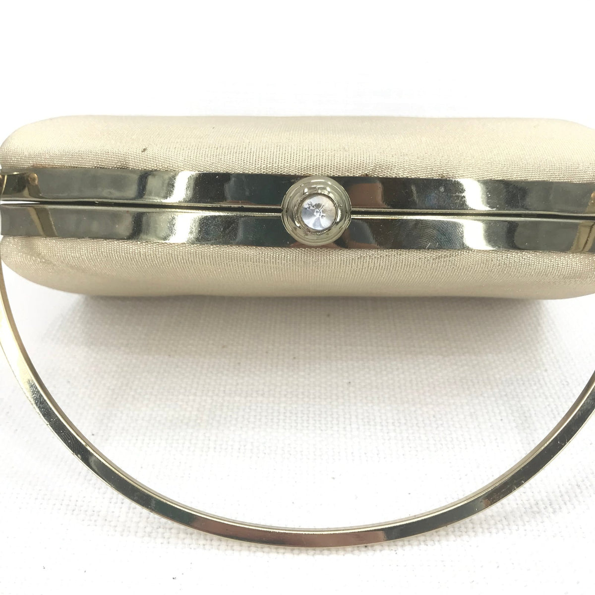 Vintage Women's Party Gold Clutch Hand Purse Bag Gold Chain Hard side