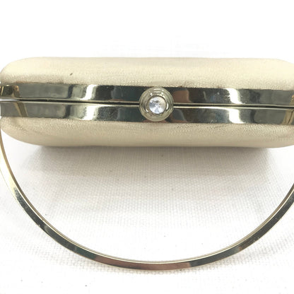 Vintage Women's Party Gold Clutch Hand Purse Bag Gold Chain Hard side