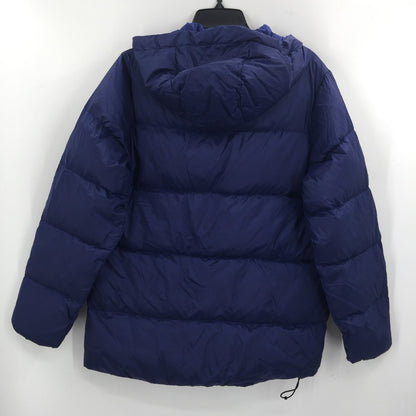 Everlane ReNew Down Puffy Puffer Hood Long Sleeve cobalt Blue Coat Jacket Small