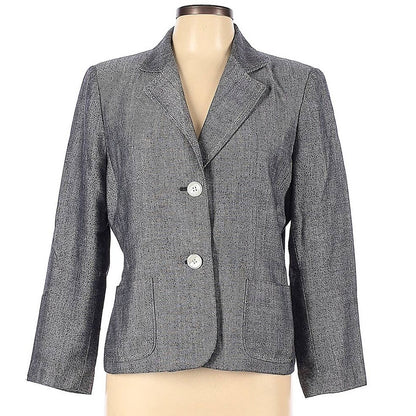 Kasper Blazer Size 12 (Petite) Career Jacket Single Button